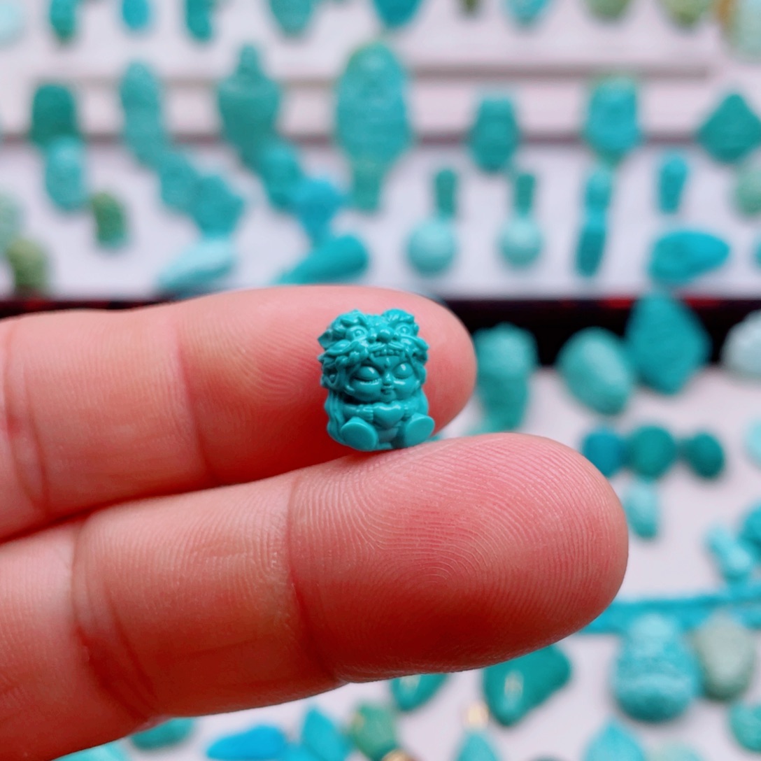 貔***爱绿松石未镶嵌吊坠(不含链)