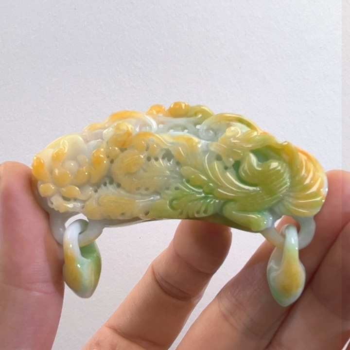 翡翠吊坠(赠链)未镶嵌代编织