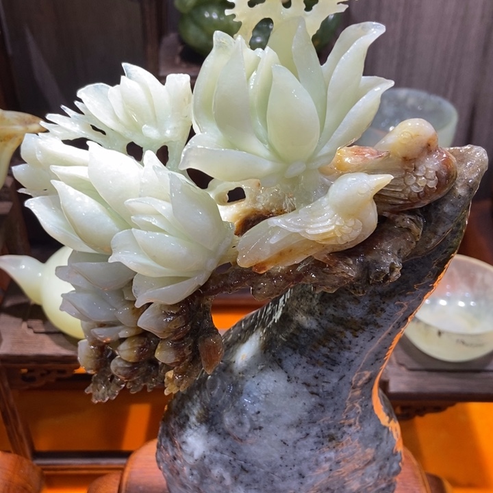 蛇纹石玉（覆膜）珠宝奇石合金