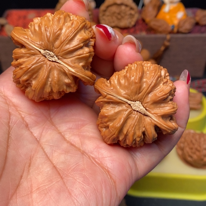 吊坠文玩核桃43全品白狮子