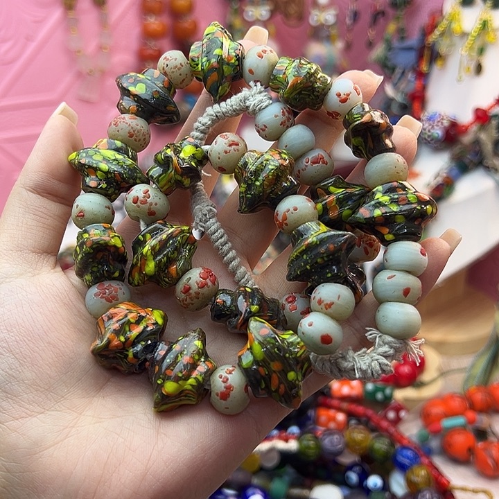 琉璃毛衣链尼泊尔琉璃