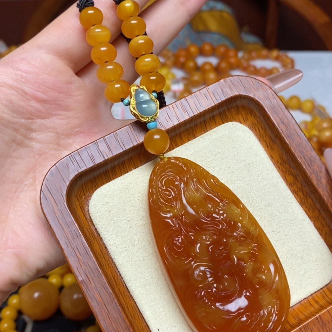 【闪购商品】蜜蜡颈饰未镶嵌项链