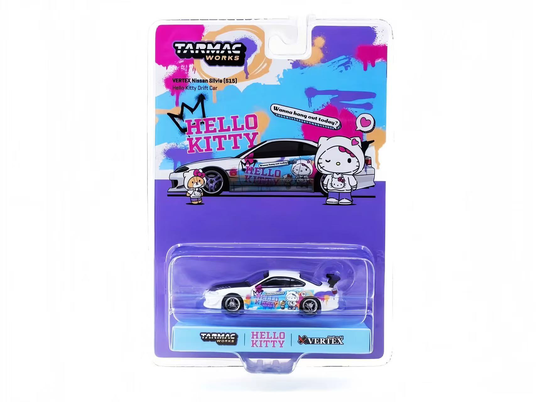 Tarmac Works Nissan Silvia (S15) Hello Kitty 1:64 合金模型