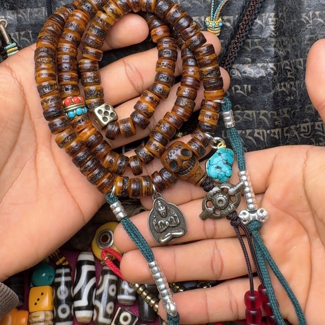 金刚菩提手串牦牛骨