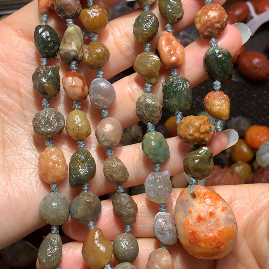 未镶嵌玛瑙/玉髓珠宝半成品