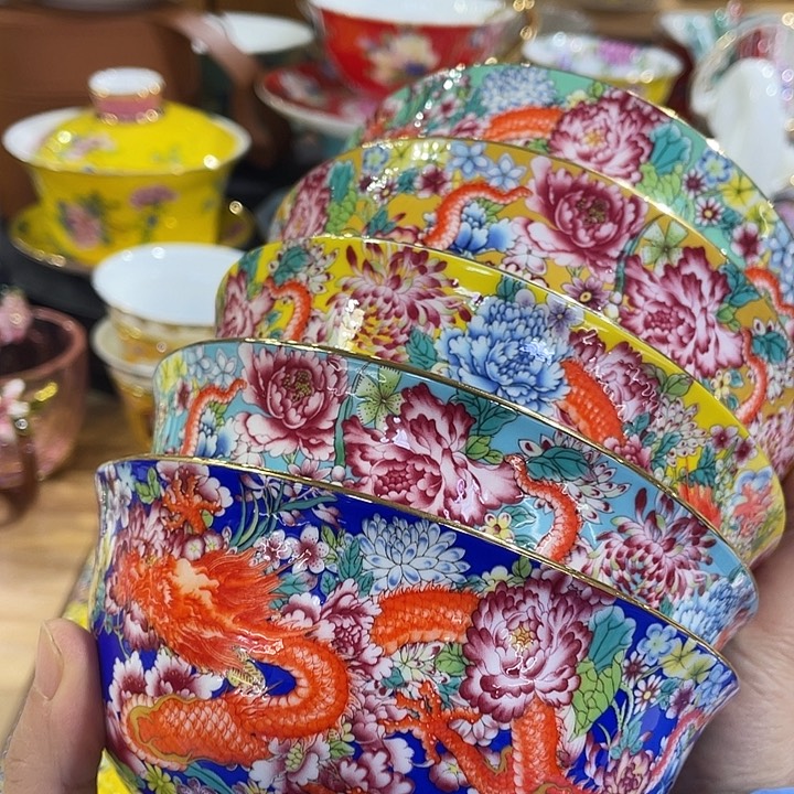 珐琅景德镇陶瓷瓷碗