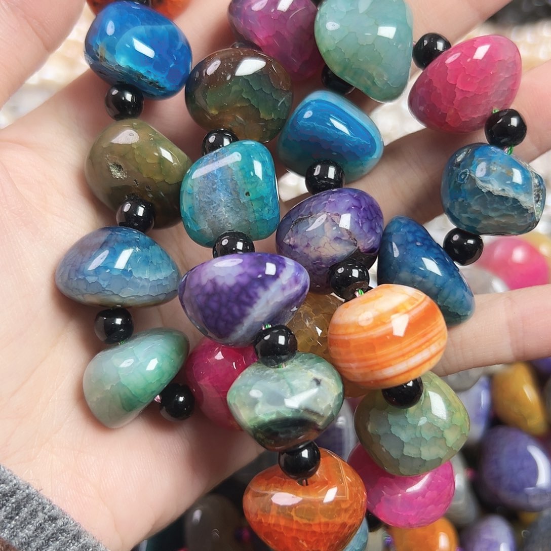 古***坊玛瑙/玉髓合金珠宝半成品a557专拍