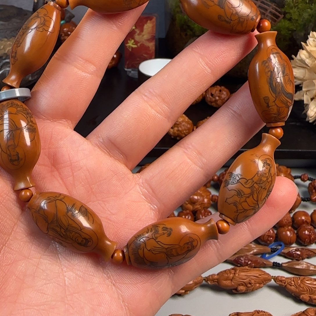 橄榄核手串/手链瑞林 15二花观音