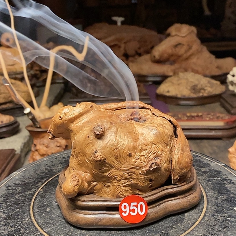 【闪购商品】950号荔枝木香炉工艺