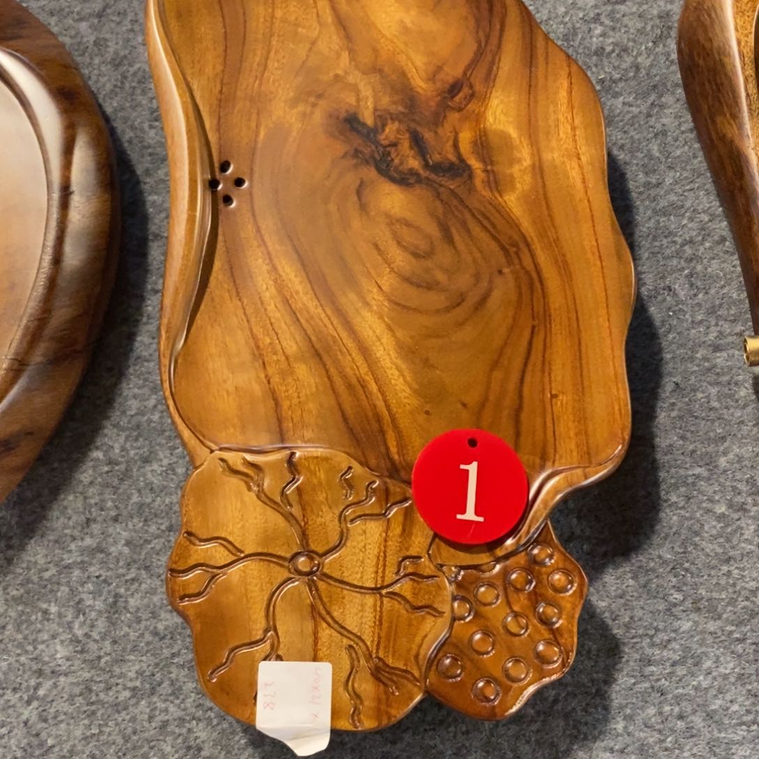 百****5香樟木自然随形茶盘