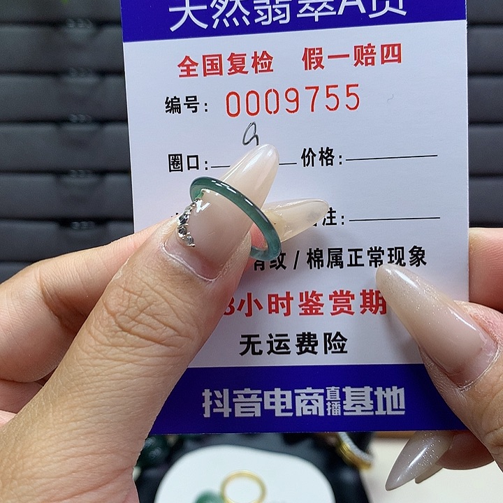 翡翠戒圈未镶嵌     9755
