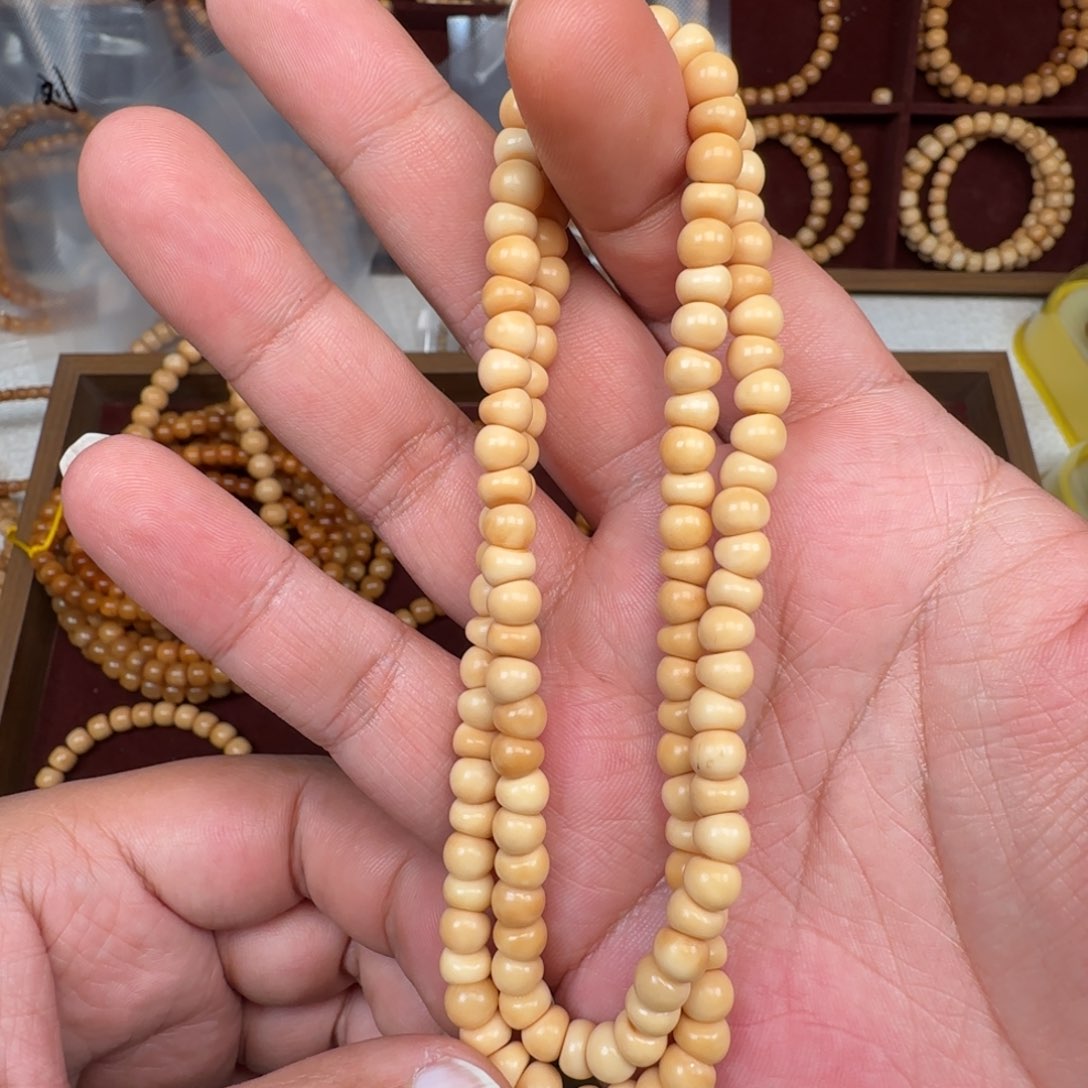 星月菩提手串龙脊 蒜瓣108 尺寸0.67左右