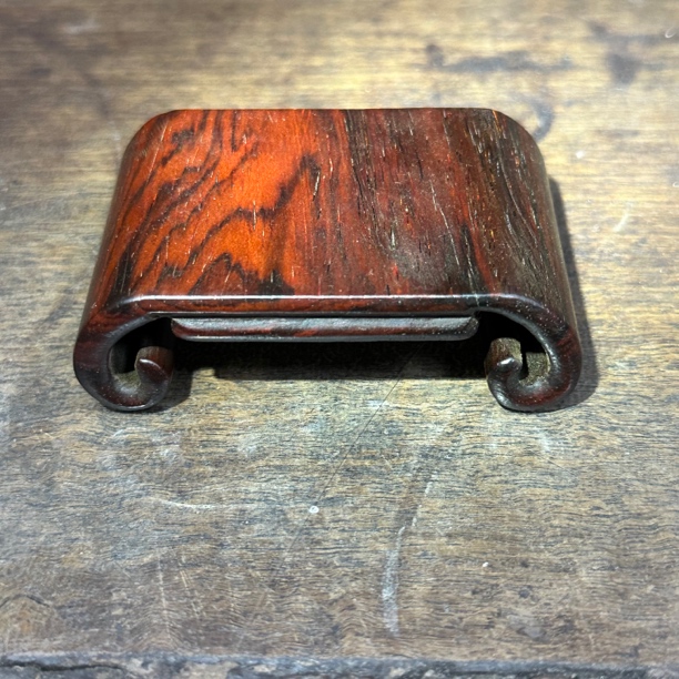 红酸枝壶承底紫砂壶小盆景印章摆件整木木托木雕