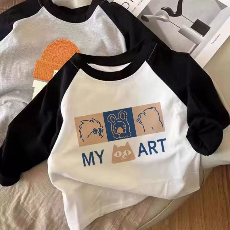 春秋儿童纯棉时尚长袖T恤