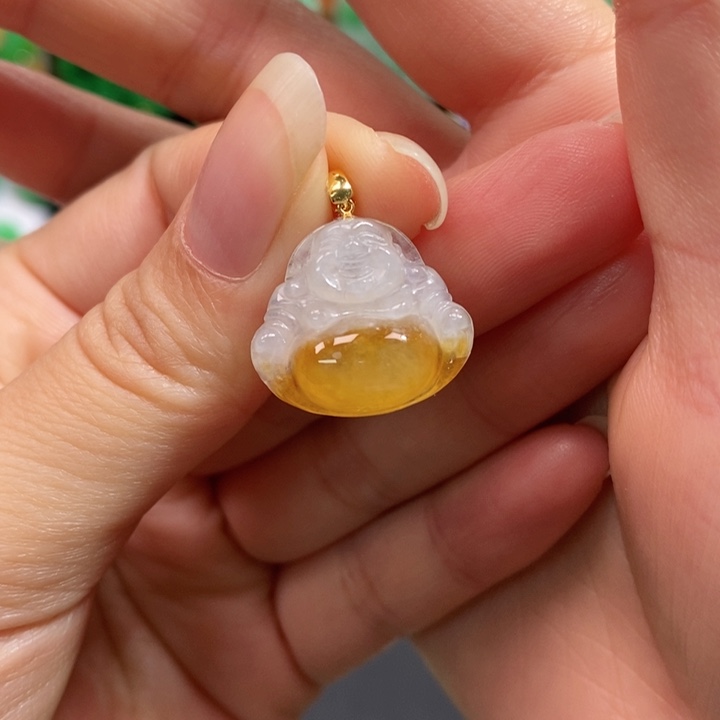 颈饰未镶嵌翡翠吊坠