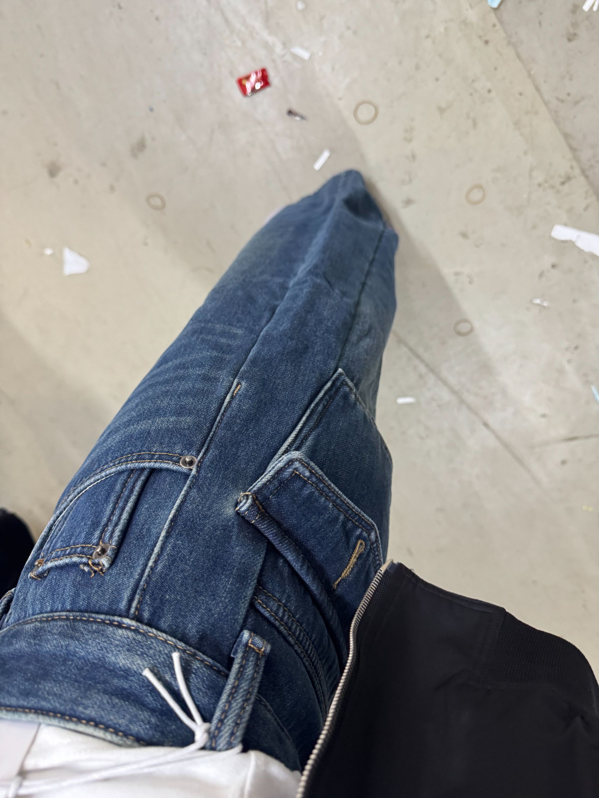 YOYO自制加绒加厚冬款密密绒时尚百搭拾光裤