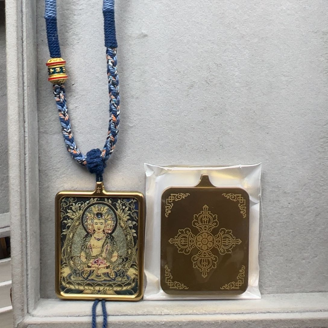 吊坠恸*钛钢平头单面大日绳子6号