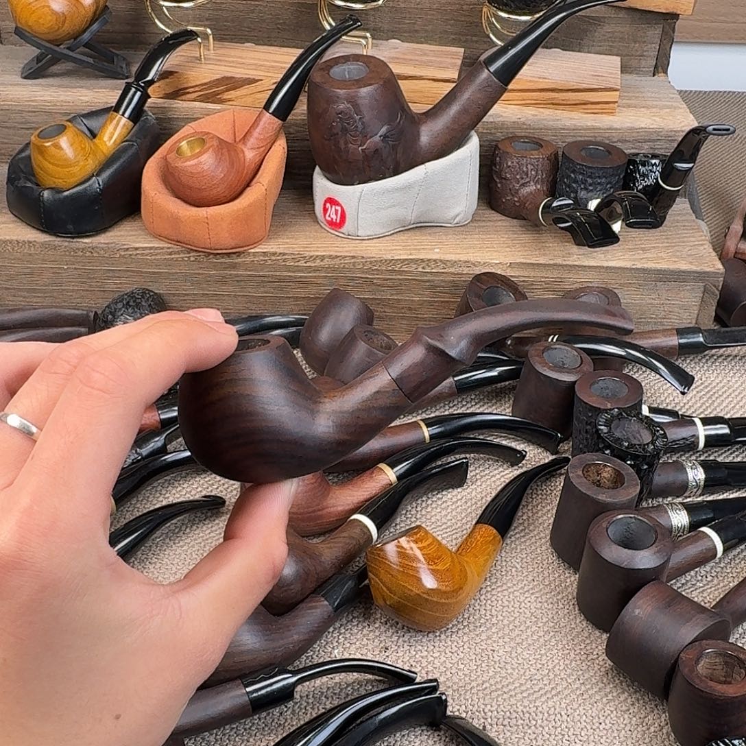****贵黑檀木黑檀木手工烟斗