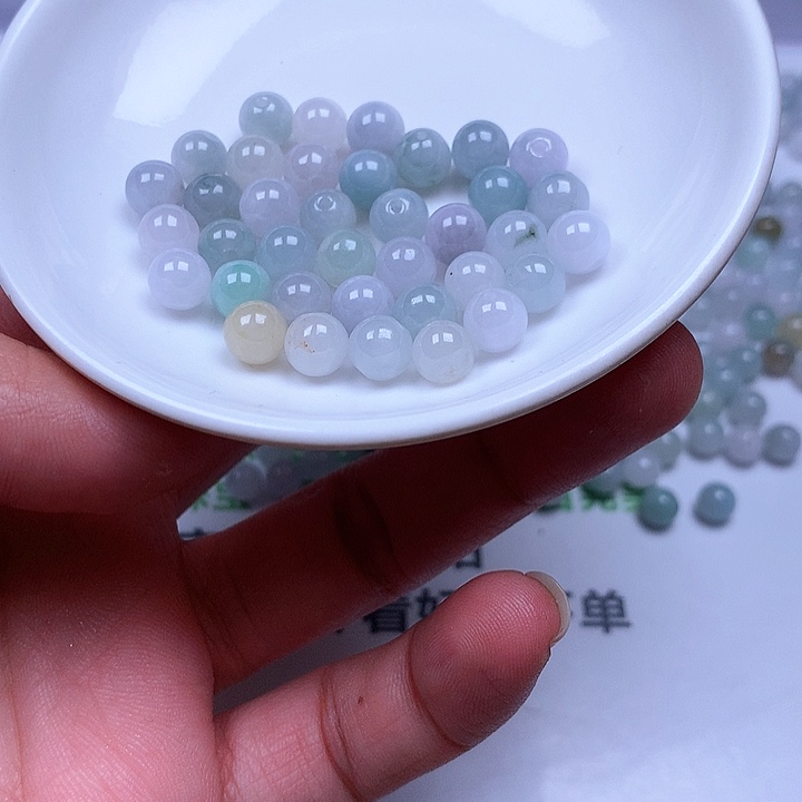 翡翠散珠翡翠翡翠卡7.2。100颗100元