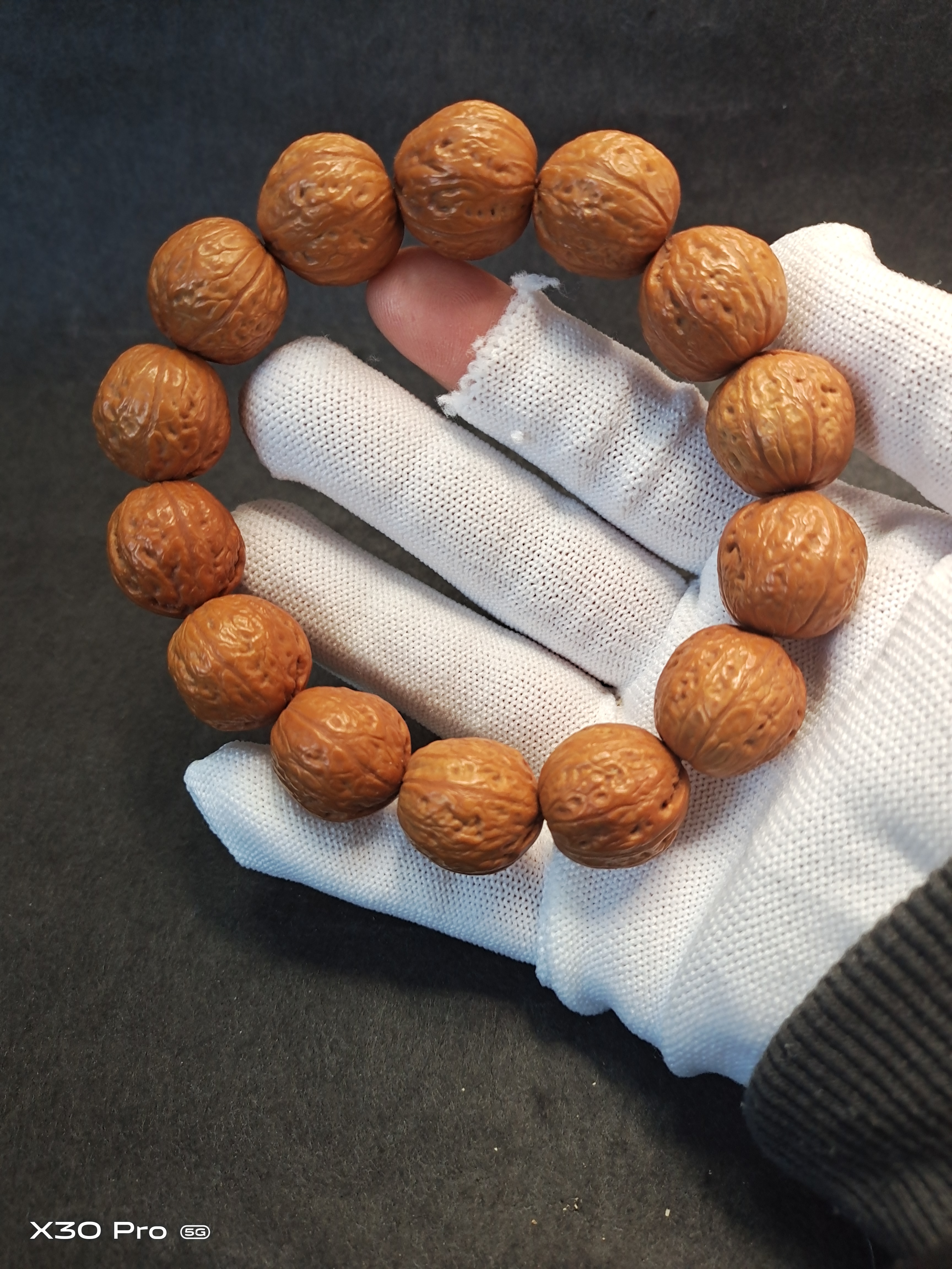 海豚光头核桃串18mm