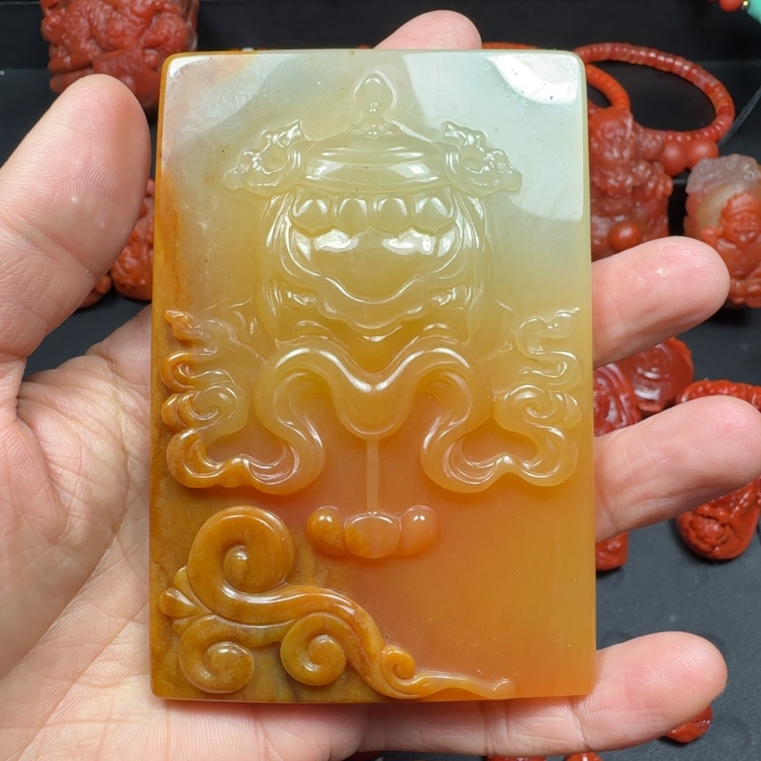 南红玛瑙挂件未镶嵌