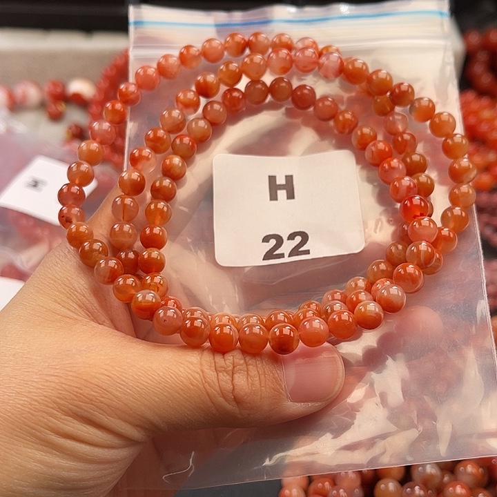 南红玛瑙未镶嵌多样性发货默认微瑕称重6mm