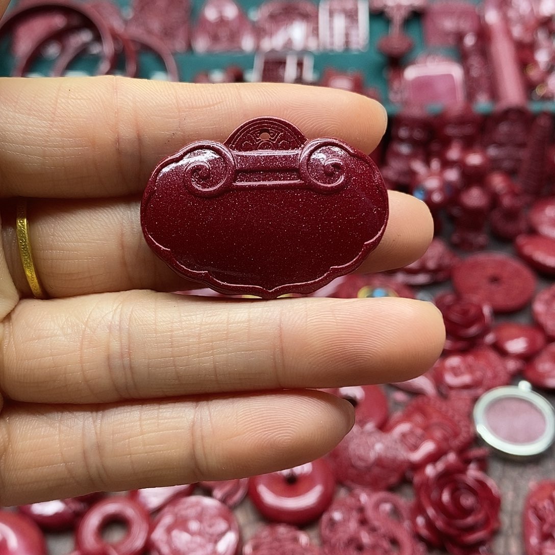 天然辰砂朱砂吊坠