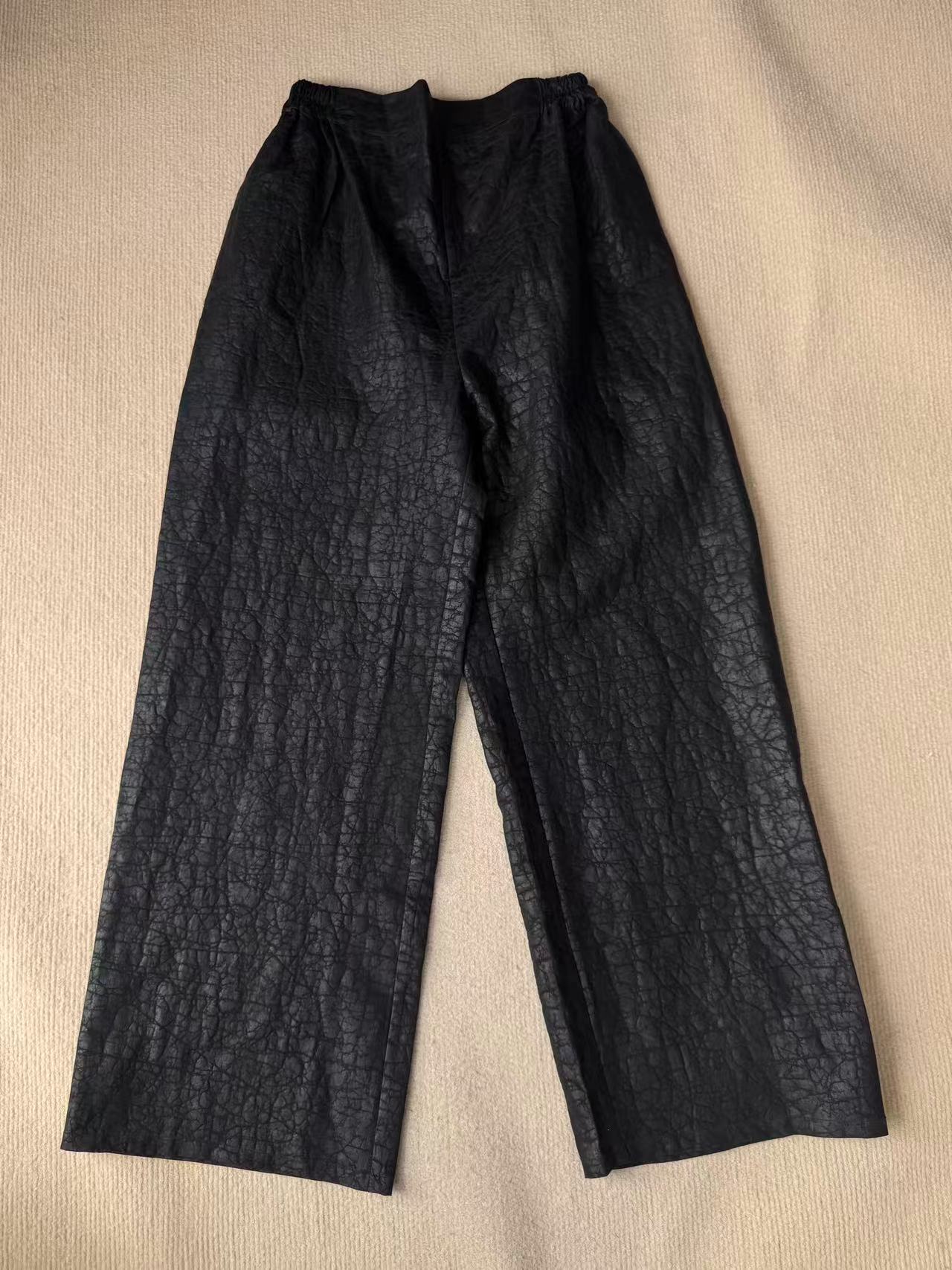 【龟王直筒裤】 100桑蚕丝龟王直筒裤裤长102