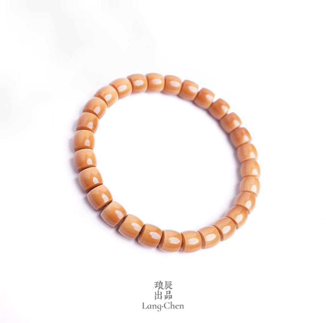 【F工作室】5.5MM 极限弧老型橄榄核老挝核尖单圈 琅辰出品