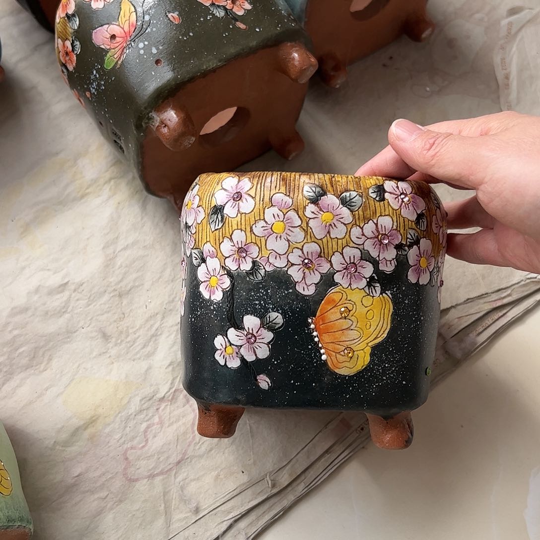 景德镇陶瓷花盆景德镇陶瓷花盆