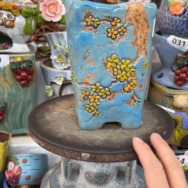 紫砂花盆粗陶材质多肉花盆