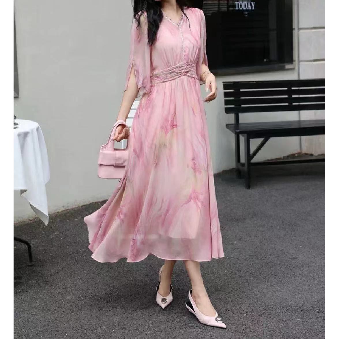 『连衣裙S』设计显瘦百搭时尚连衣裙25877