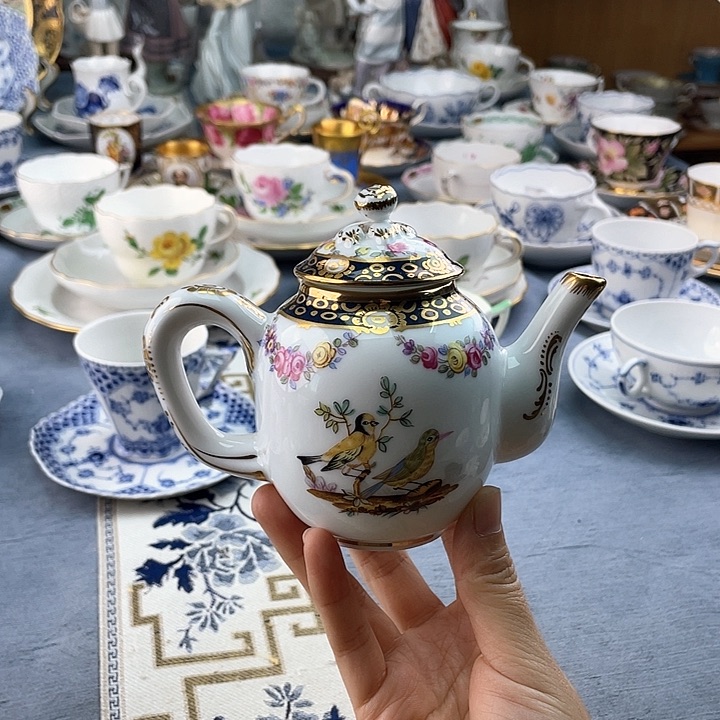中古欧瓷瓷器小房子