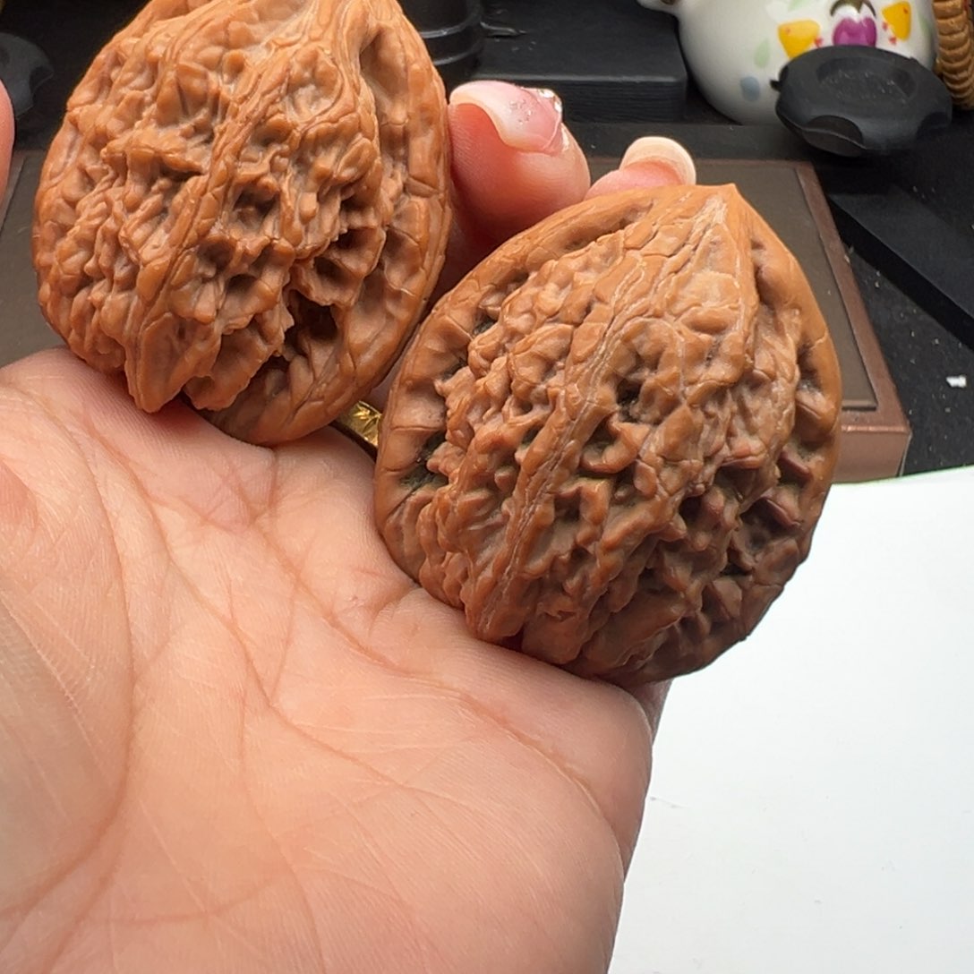 文玩核桃把件虎头王42