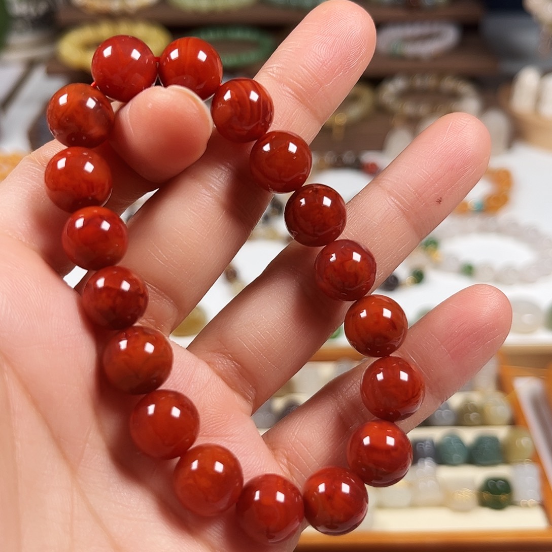 南红玛瑙未镶嵌手链南红手串