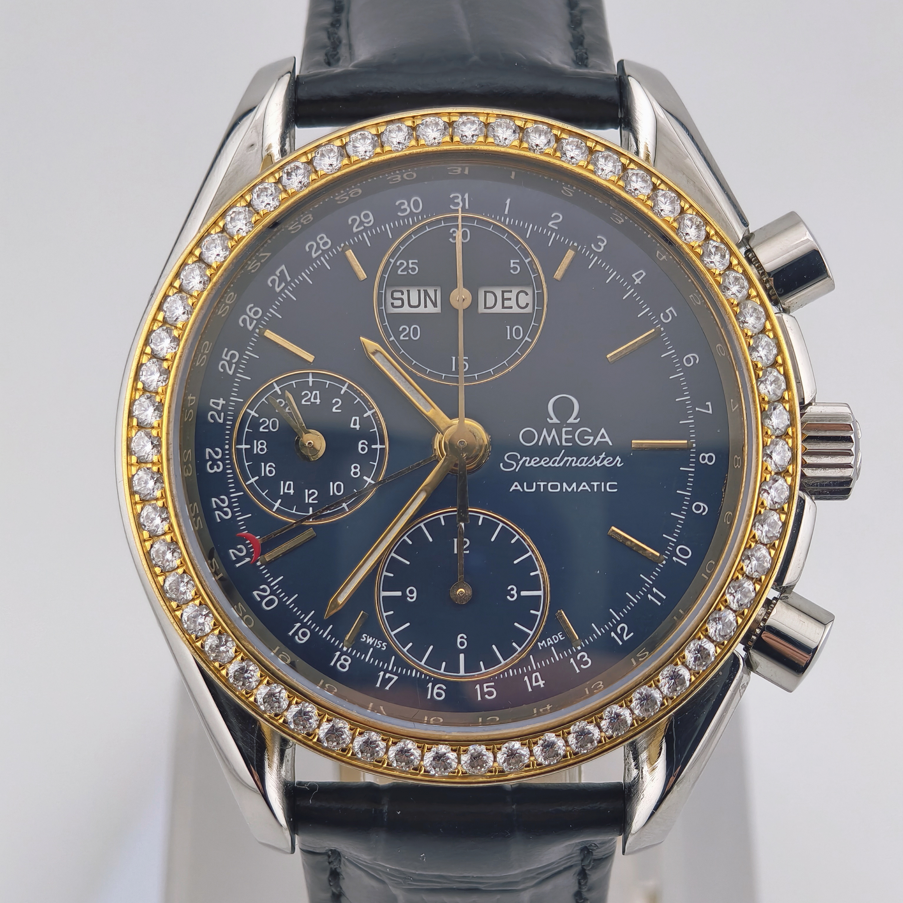 95新 Omega/欧米茄 超霸/39mm/后镶钻/自动机械/男士腕表/经典