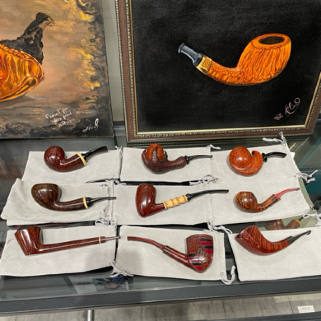 楚留香-邱垂楷亲工手工石楠木雕刻烟斗男士礼品收藏