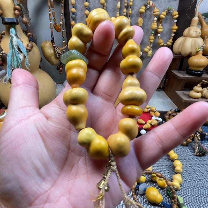 开***到天然葫芦手工制作