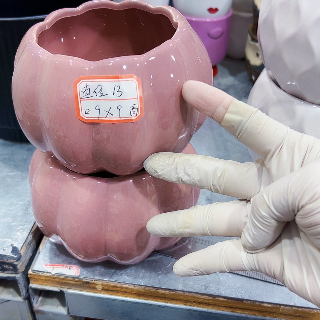 有孔，外贸尾单陶瓷花盆凑单10米包邮四个