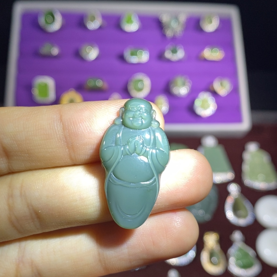 【闪购商品】和田玉颈饰未镶嵌碧玉佛公