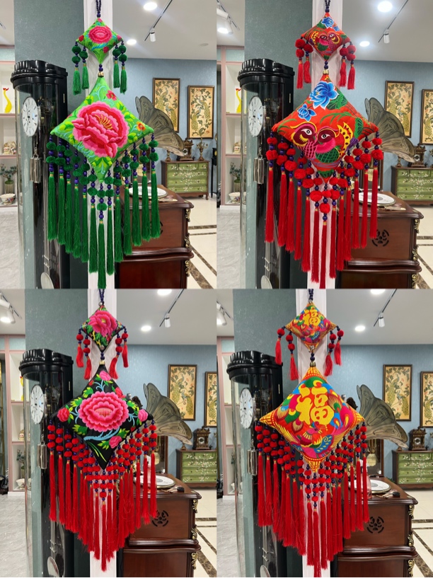 刺绣 孤品玄关摆件50号发一个不同图案