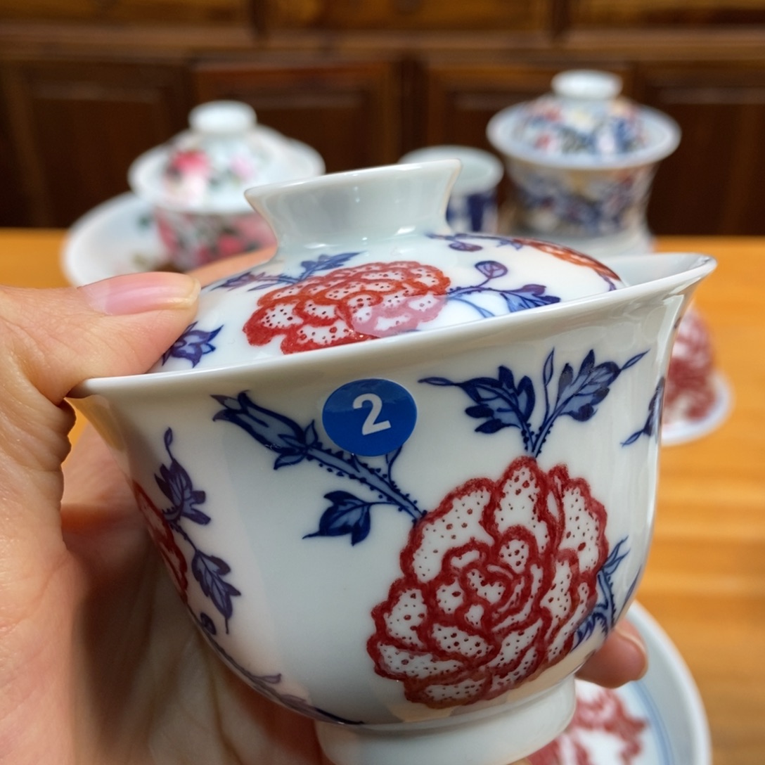 手绘现代茶具非古董