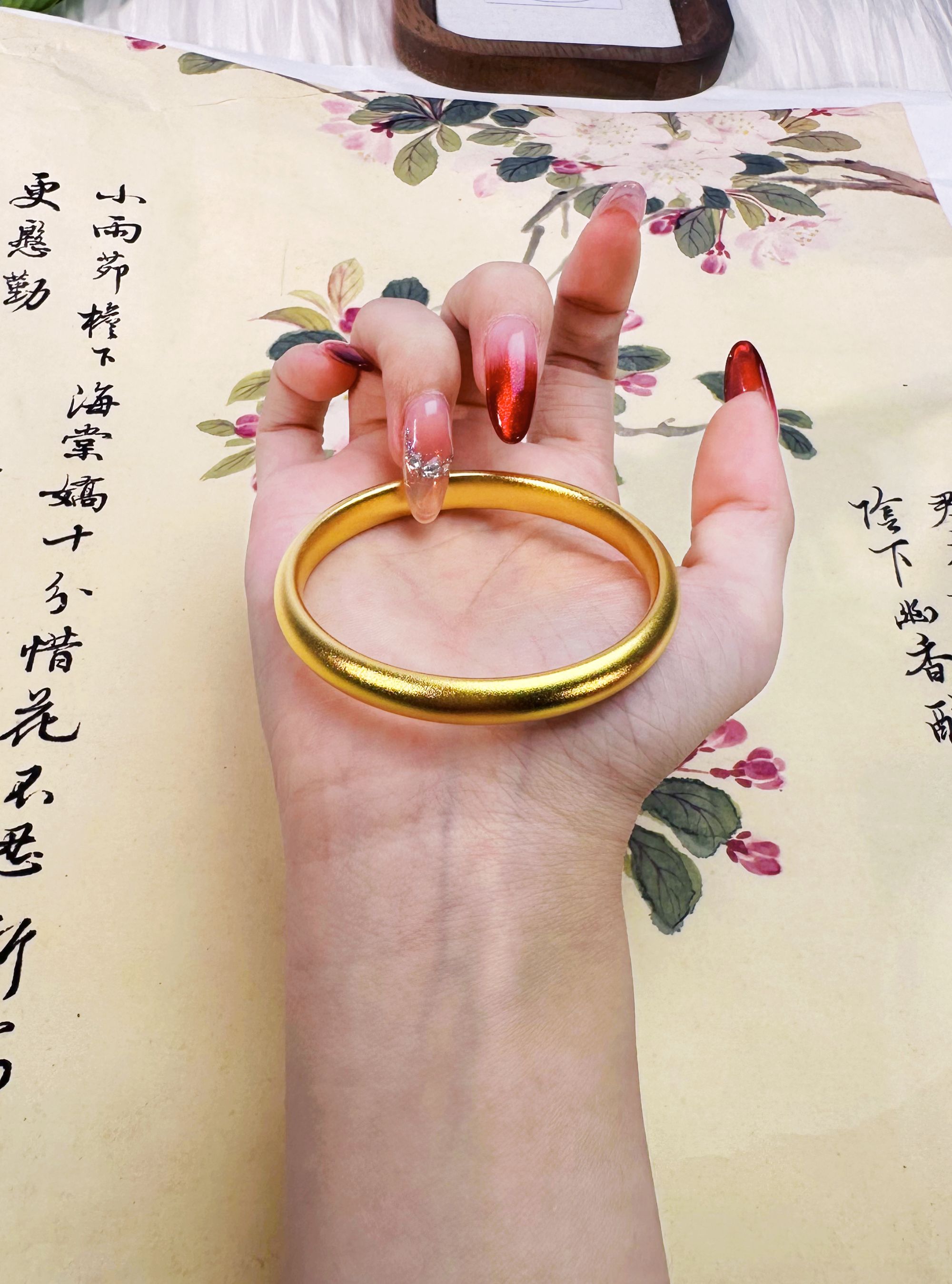 足银手镯 【卡8泥鳅背手镯】时尚经典磨砂细砂传承百搭泥鳅背手镯