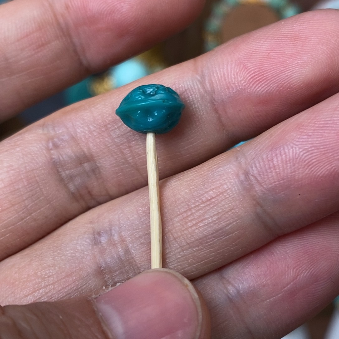 绿松石颈饰未镶嵌百香籽10×8