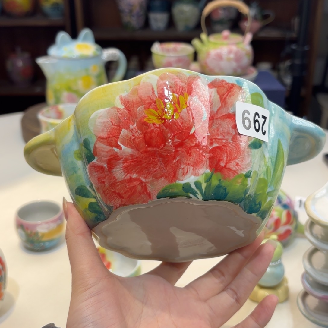 景德镇手绘高温釉下彩陶瓷茶具