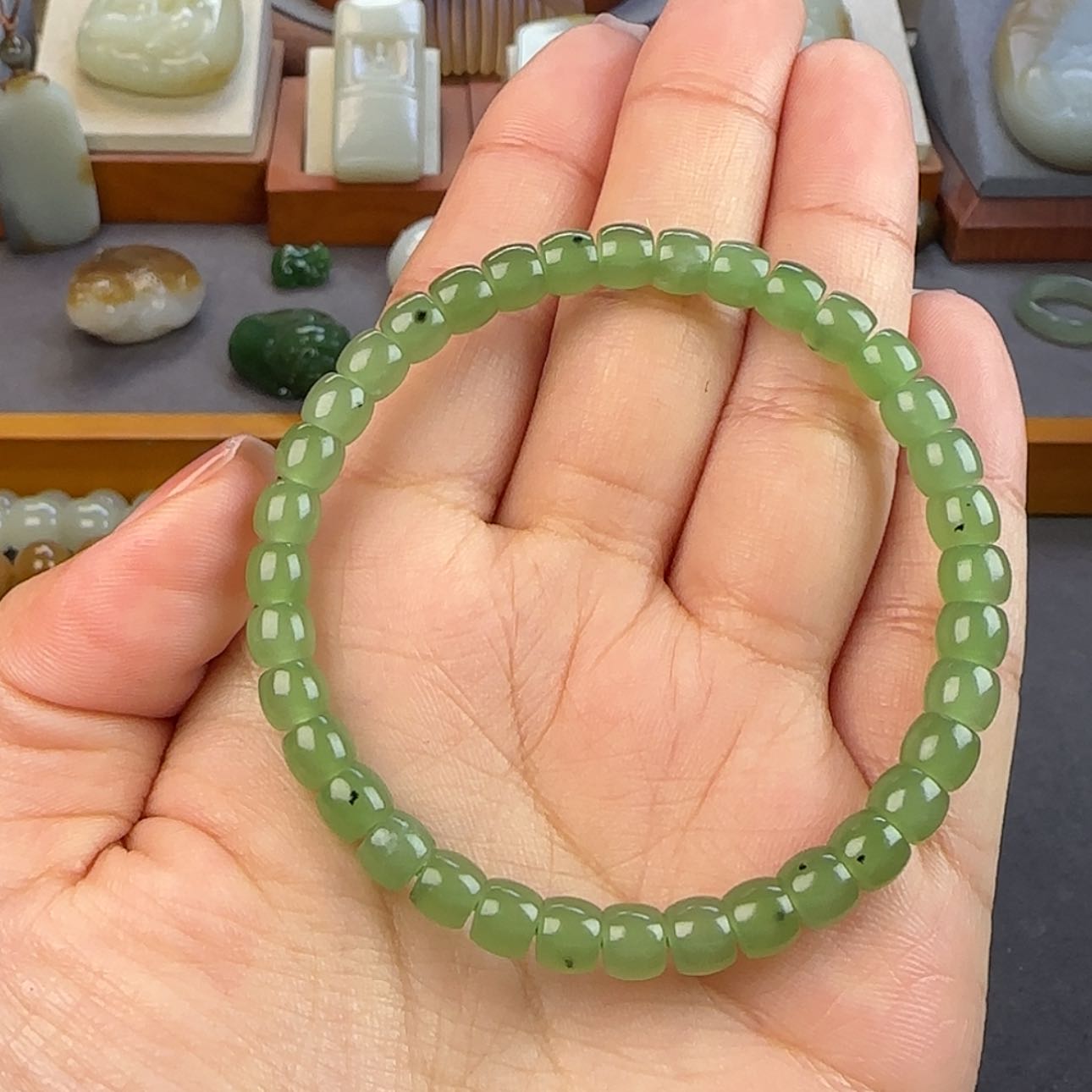 【闪购商品】和田玉（碧玉）手串未镶嵌