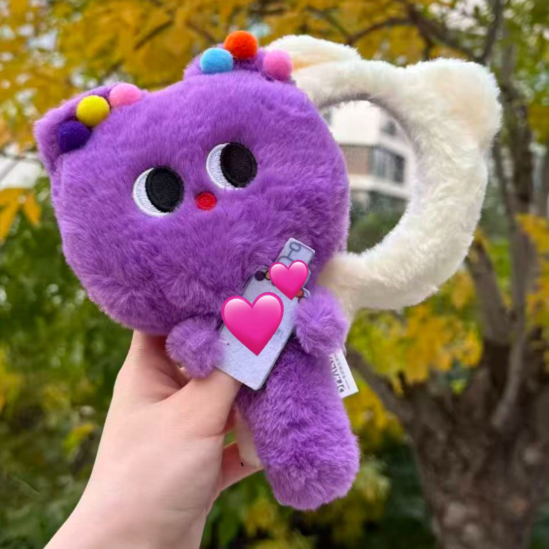 A02美美哒的博士&奶噗噗联名款防冻手持镜子