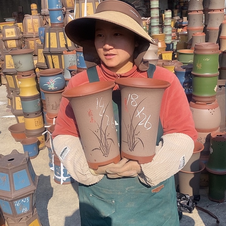 紫砂花盆紫砂花盆