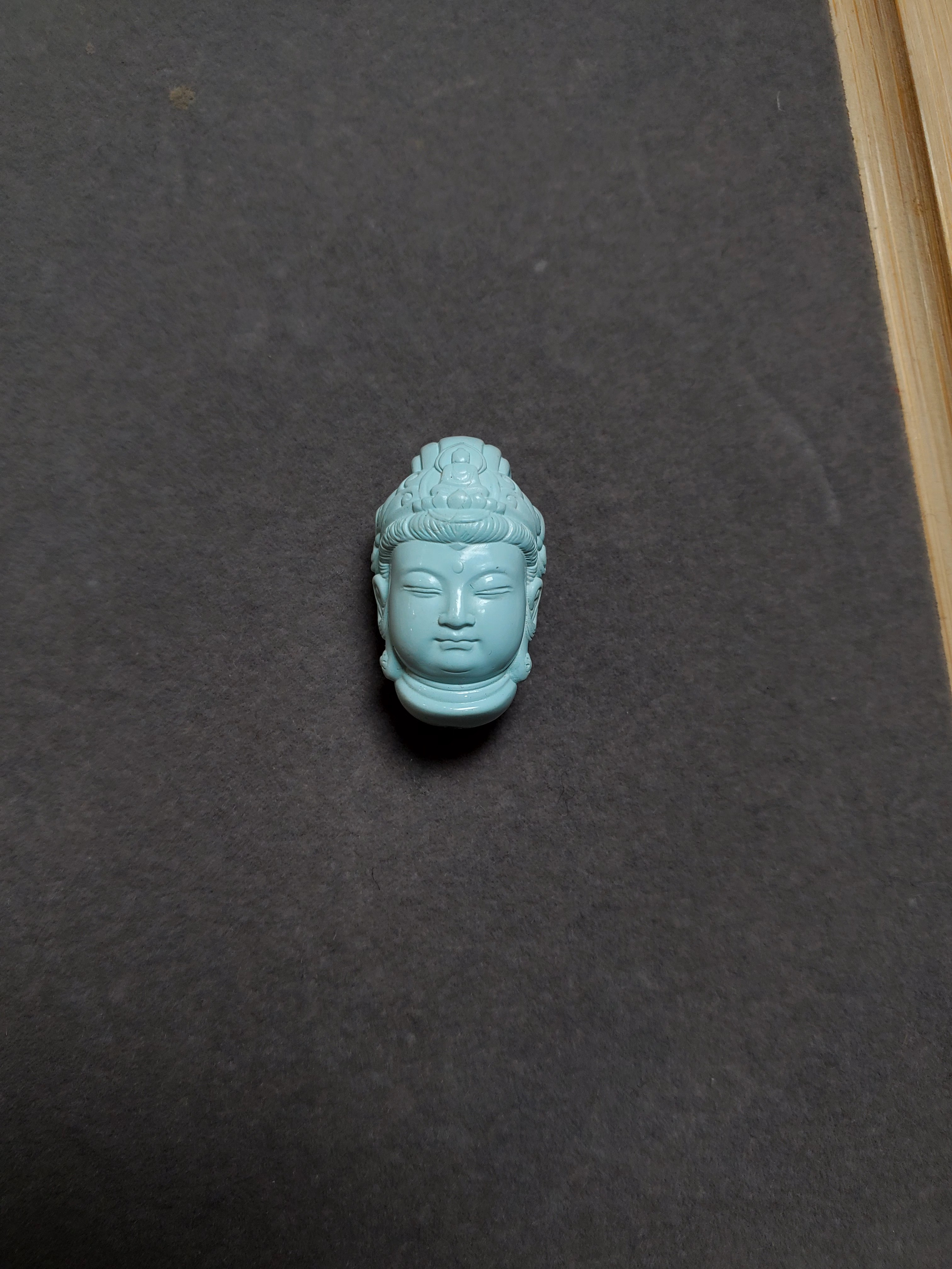 绿松石背云收藏佳品手工