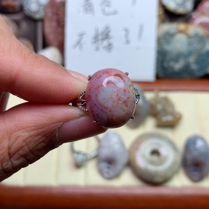 硅化珊瑚（珊瑚玉）颈饰未镶嵌